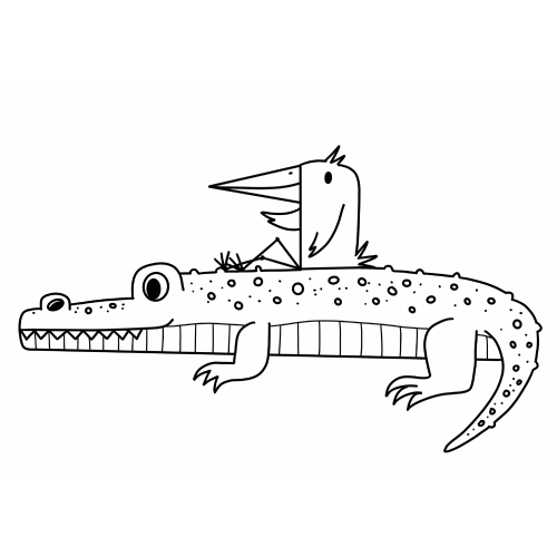 Colouring Picture - Crocodyle