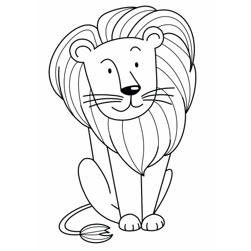 Colouring Picture - Lion