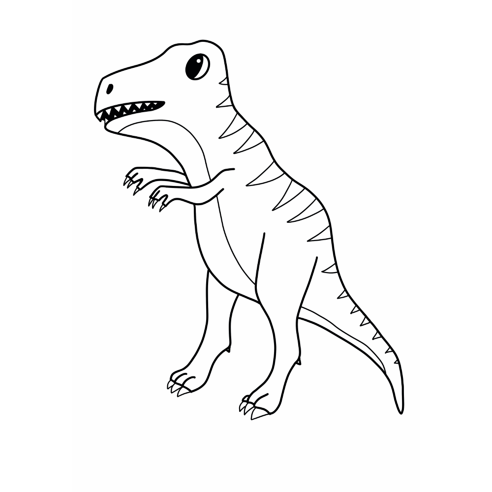 Colouring Picture - T-Rex