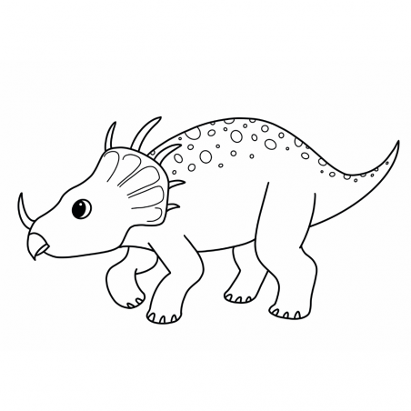 Colouring Picture - Triceratops