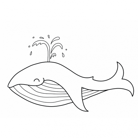 Colouring Picture - Whale